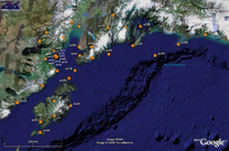 Map of cluster ACI