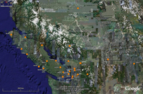 Map of cluster BCR