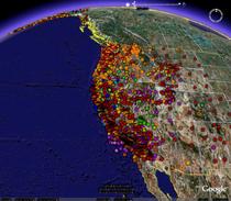 Map of all stations included in all clusters in these pages