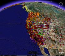 Map of all stations included in all clusters in these pages